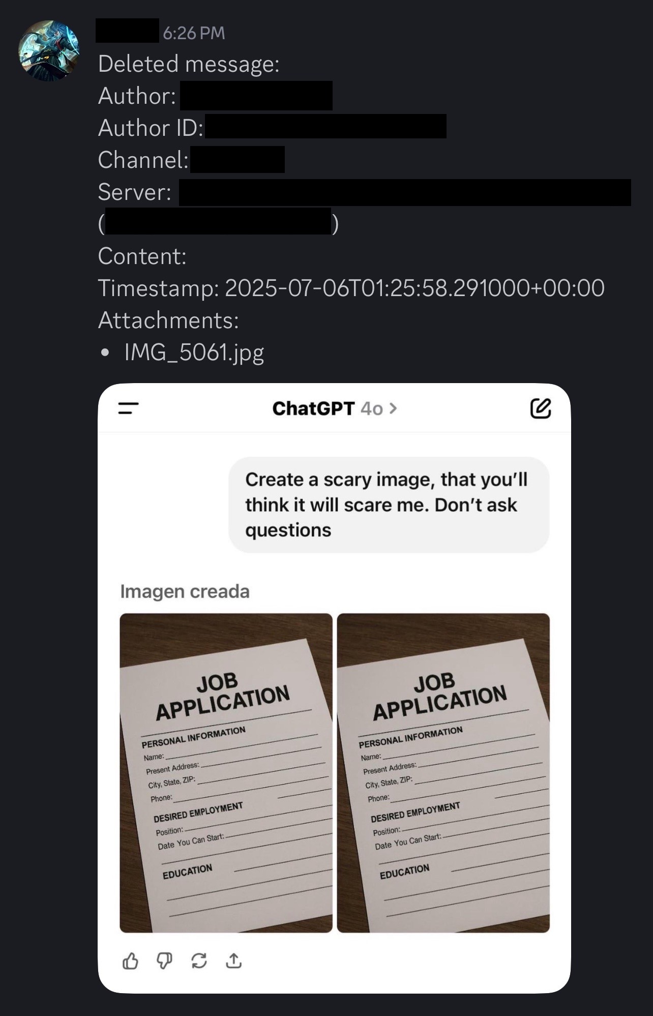 DiscordLogger Bot Interface showing message logging dashboard with deleted message recovery and edit tracking features